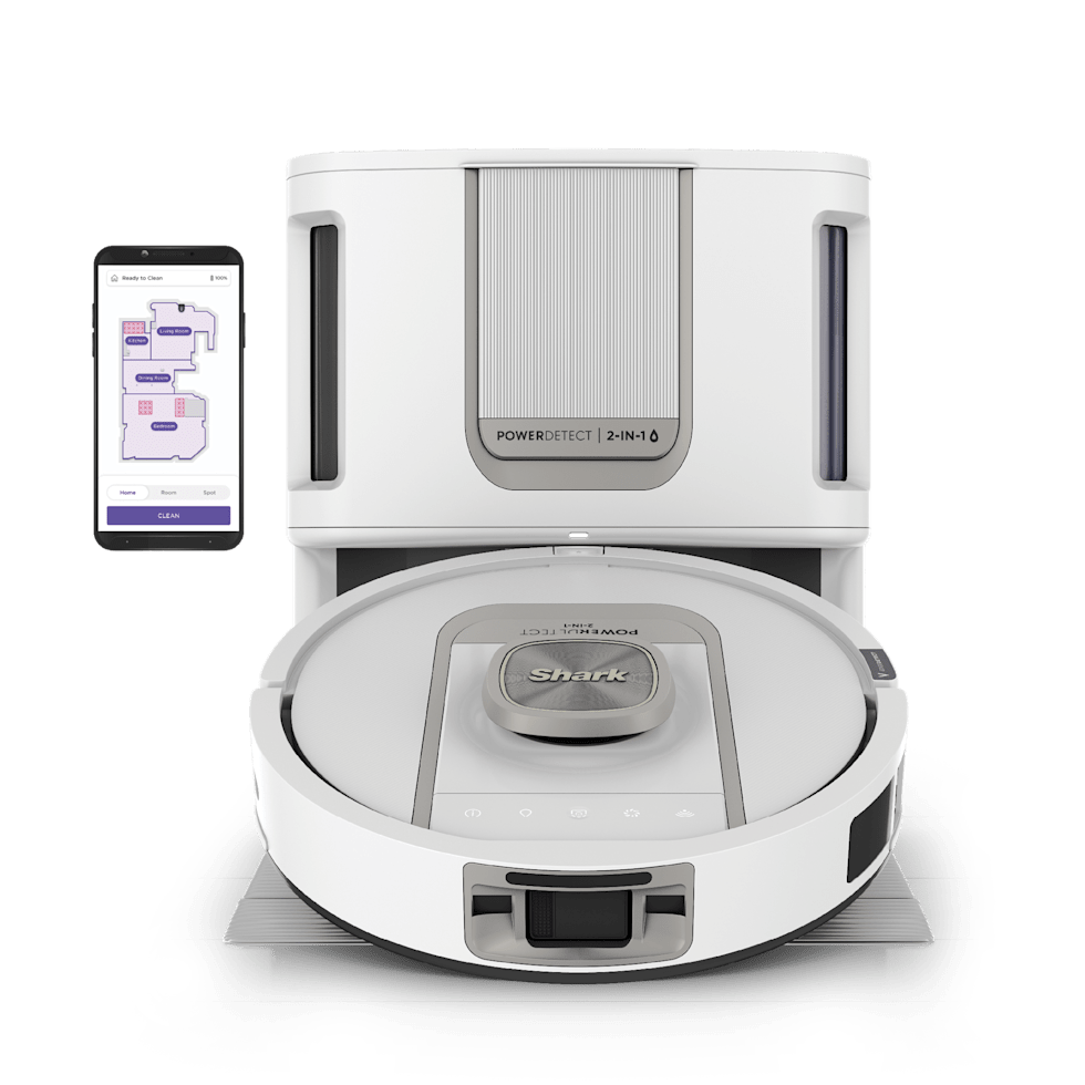 Shark PowerDetect™ ThermaCharged™ Robot Vacuum and Mop in White - Image 3