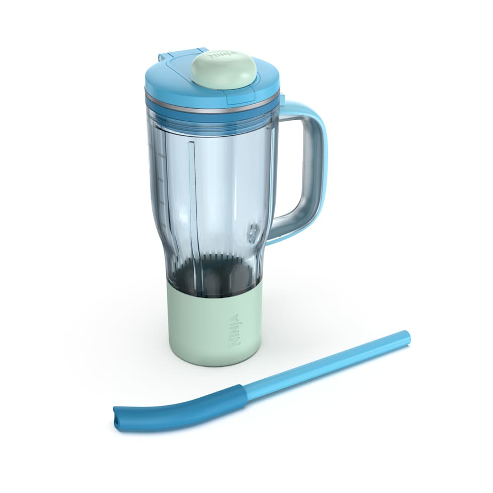 Ninja BlendBOSS™ 26oz Travel Tumbler and Straw in Blue - Image 2