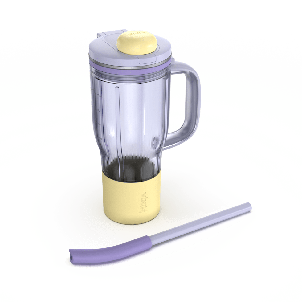 Ninja BlendBOSS™ 26oz Travel Tumbler and Straw in Blue - Image 4